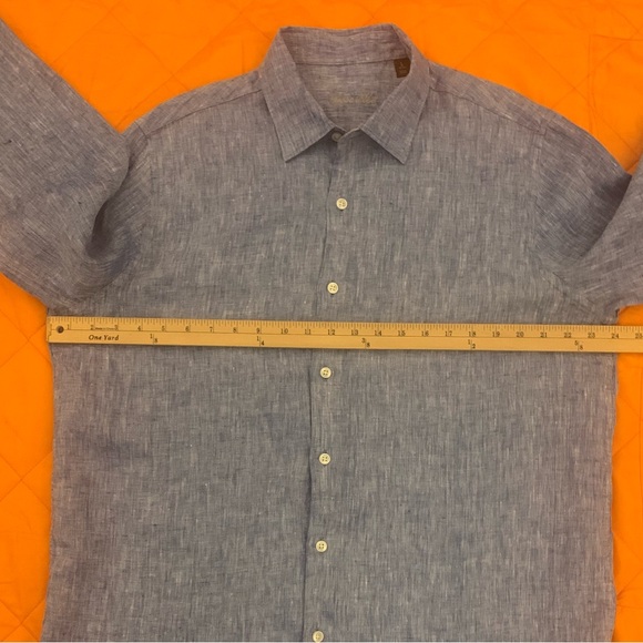 TASSO ELBA LS Linen Chambray Shirt - Picture 4 of 6